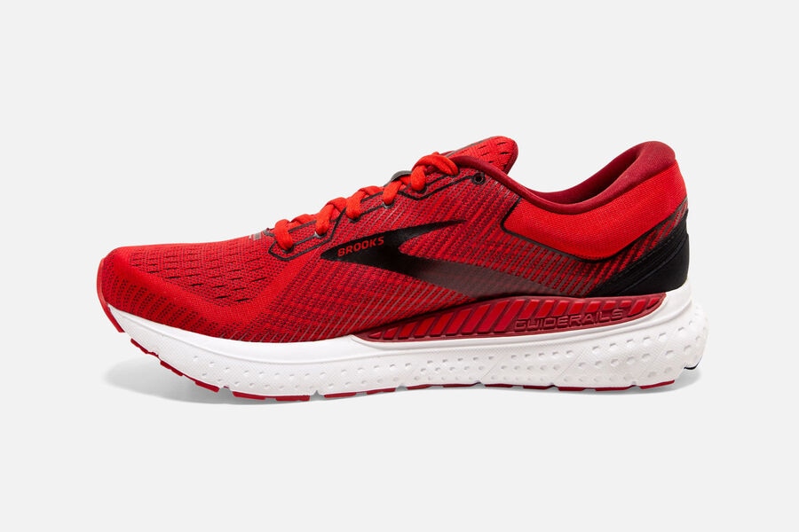 Transcend 7 Road Brooks Running Shoes NZ Mens - Red/Black - LHEFJT-870